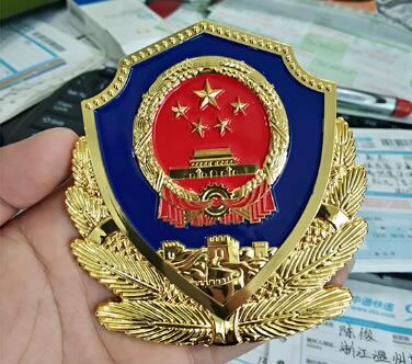 重庆贴金警徽制作